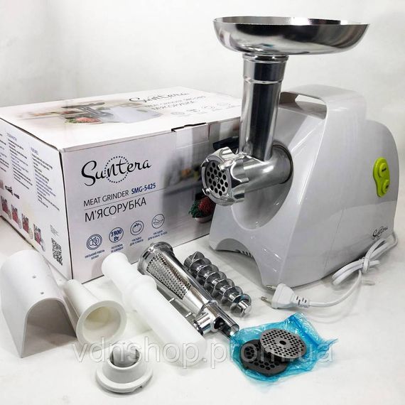 М'ясорубка з теркою для дерунів Suntera SMG-5425W, Потужна м'ясорубка для домашнього використання DC-66 | Зображення 1