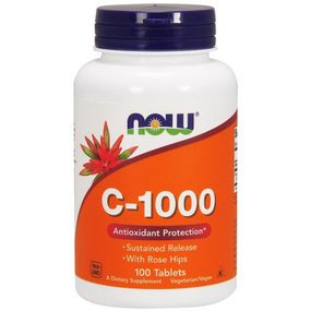 Витамин Now Foods Витамин C-1000, Vitamin C-1000, 100 Капсул (NOW-00690)