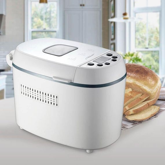 Хлібопічка Maestro MR-751 White, 870 Вт, 12 програм, таймер і антипригарна форма | Зображення 1