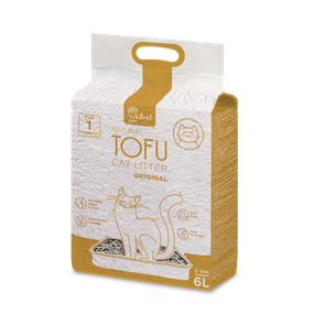 Наповнювач для котячих туалетів Velvet Paw TOFU Original, 6л/2,6 кг