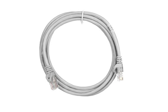 Патч-корд 2E Cat 5e,UTP,RJ45, 26AWG ,7/0.16 CCA, 2.20 m, PVC,Grey (2E-PC5ECA-220GRY) | Зображення 1