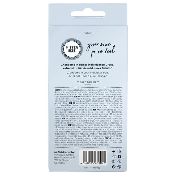 Презервативы Mister Size 47 (10 pcs) | Зображення 2