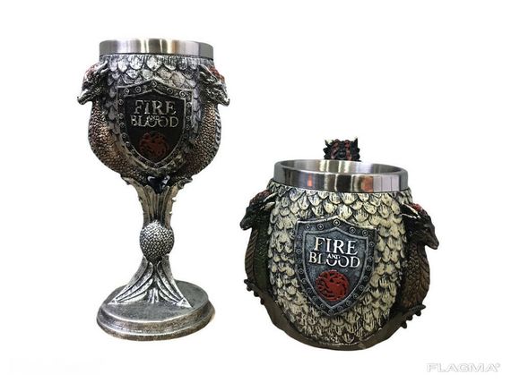 Подарочный Набор Кружка Чашка Бокал 3D Игра Престолов Game Of Thrones Fire and Blood...