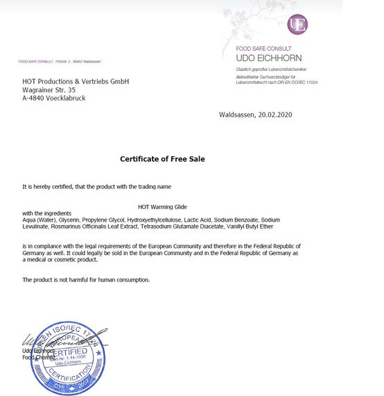 Согревающий лубрикант на водной основе WARMING Glide, 100 мл Sex Aura | Зображення 2