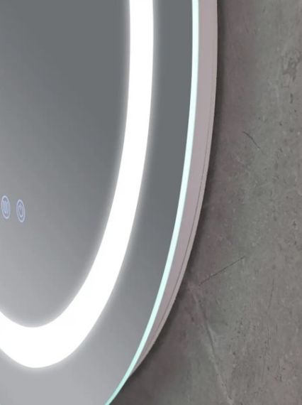 Дзеркало Mixxus PLAIN MC02-80 з LED Touch, Anti-fog, димером, регулюванням яскравості, годинником (MI6931) | Зображення 2