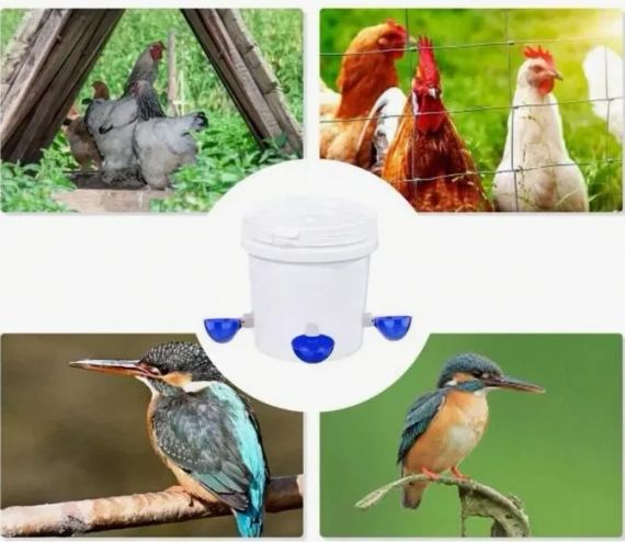 Автоматичний крапельний поїльник для курей 5 шт | Зображення 2