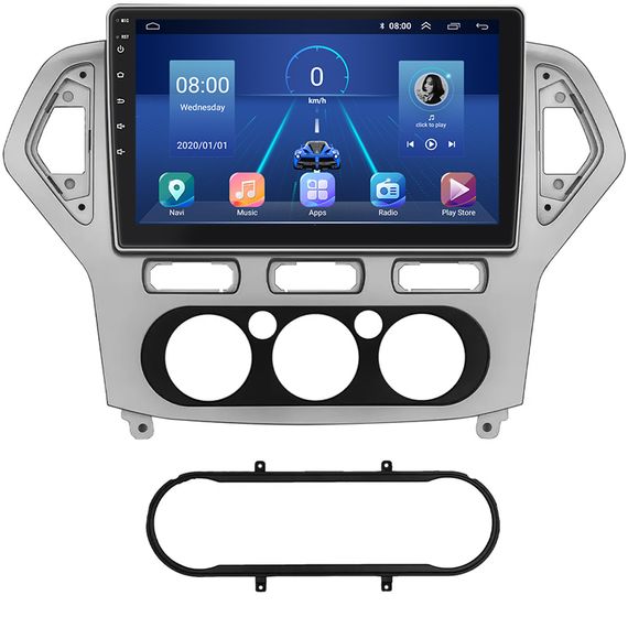 Штатна магнітола Lesko для Ford Mondeo IV 2006-2010 екран 10" 4/64Gb 4G Wi-Fi GPS Top