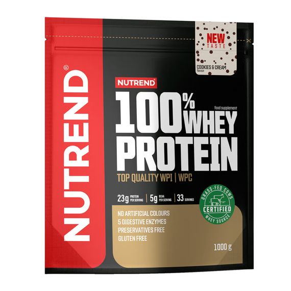 Протеїн Nutrend 100% Whey Protein 1000g (Cookies cream)