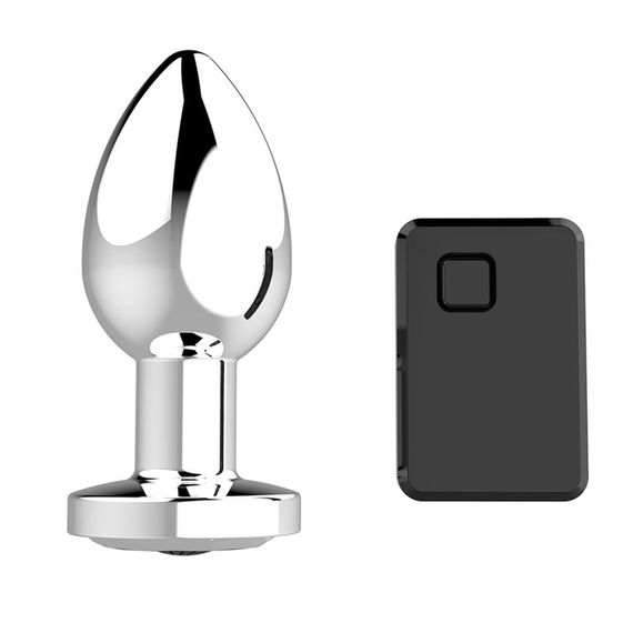 Анальна пробка - Rechargeable Butt Plug Vibrator Silver | Зображення 2
