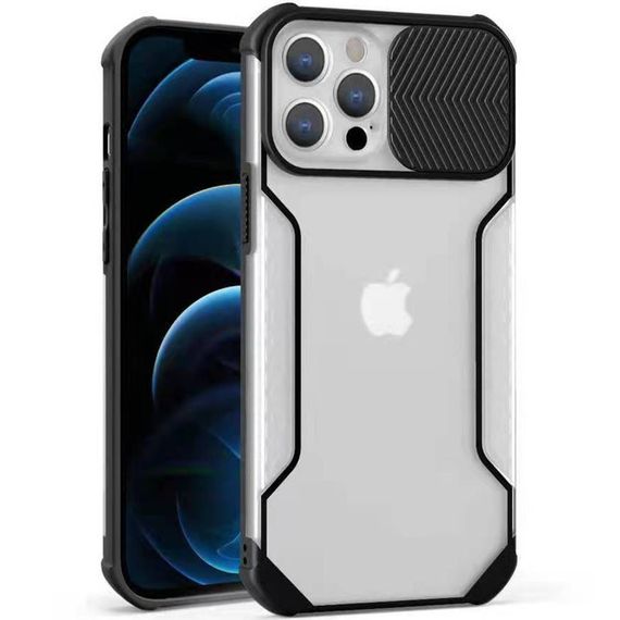 Чохол Camshield matte Ease TPU зі шторкою для Apple iPhone 12 Pro/12 (6.1")