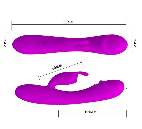 Вибратор с стимулятором клитора PRETTY LOVE - HUNTER, BI-014285 sexstyle | Зображення 4