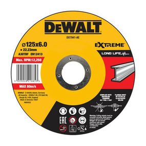 Коло шліфувальне EXTREME 125х6.0х22.23 мм DeWALT DX7941