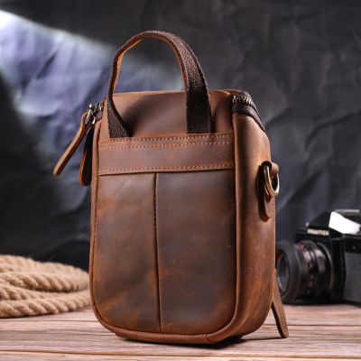 Сумка Vintage Чоловіча з натуральної вінтажної шкіри Коричнева (21295) | Зображення 1