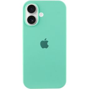 Чохол Silicone Case Full Protective (AA) для Apple iPhone 16 Plus (6.7") Бірюзовий / Marine Green