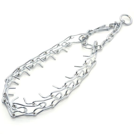 Нашийник удавка жорсткий для собак Zoo-hunt хромовий ХЖ №4 70 см | Зображення 1