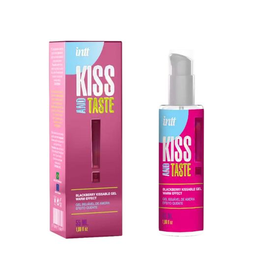 Їстівний інтимний гель зі смаком ожини Intt KISSABLE GEL WITH WARM EFFECT Sex Aura | Зображення 1