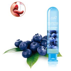 Їстівний лубрикант Fall in love Лохина на водній основі  80 мл. Голубий 419191