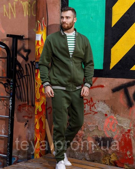 Спортивный костюм цвет хаки размеры 3XL, S, XL, XXL, M, L FI_004612 | Зображення 3