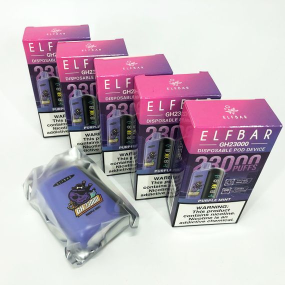 ELF BAR GH 23000 5%. Пурпурная Мята (Purple Mint) | Зображення 1