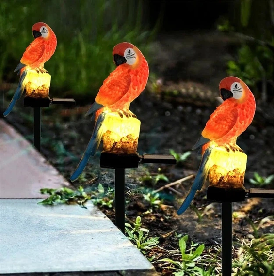 Фонарь садовый SOLAR PARROT / Светильник для сада Попугай на солнечной батарее | Зображення 4