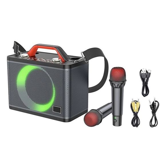 Портативна колонка XPRO BS57 валіза 30Вт, USB, SD, FM радіо, Bluetooth, 2 мікрофони, ДК (41912-BS57_2774) | Зображення 3