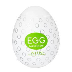 Мастурбатор-яйце з рельєфом XHN Egg Easy Ona-Cap, білий, 52 × 68 мм Sex Aura