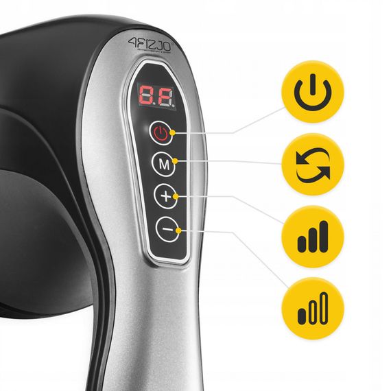 Антицелюлітний ручний масажер для тіла 4FIZJO Body Shaping 4 в 1 4FJ0558 Black (P-5907739319128) | Зображення 1