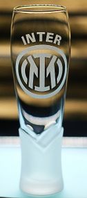 Пивной бокал крафтовый 440мл ФК Internazionale Milano Интер с гравировкой подарок для фаната футбольная кружка