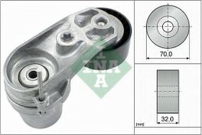 Натяжна планка, полікліновий ремінь BMW 11 28 7 599 097, 11 28 8 604 266 (Вир-во INA) INA 534043310 на BMW X5 (E70)