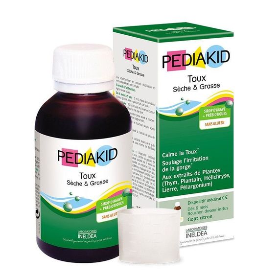 Протизастудний засіб для дітей Pediakid Toux seche et grasse 125 ml /25 servings/ Lemon