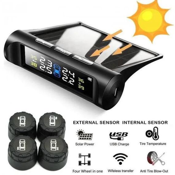Система контролю тиску у шинах TPMS+SOLAR зовнішні датчики AZ-35 | Зображення 4
