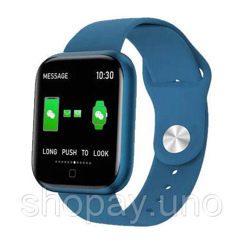 Smart Watch T80S, два браслети, температура тіла, тиск, оксиметр. Колір: синій | Зображення 8