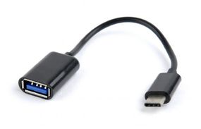Кабель-адаптер Cablexpert  USB OTG AB-OTG-CMAF2-01 для пристроїв, AF - Type C, 0,20м