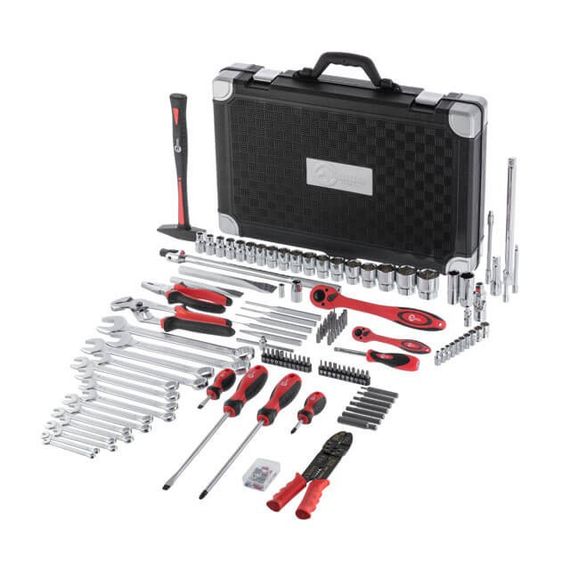 Професійний набір інструментів 1/4", 1/2", 145 од., Cr-V INTERTOOL ET-7145 | Зображення 2