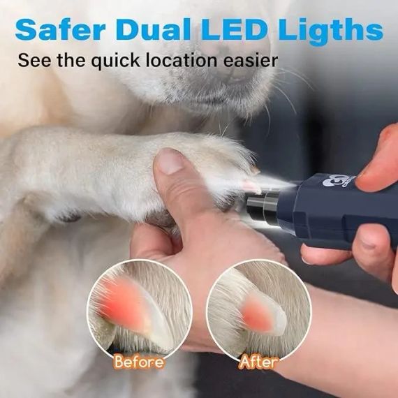 Триммер для кігтів собак Casfuy Professional Pet Nail Grinder N60 (чорний) | Зображення 2