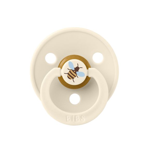 Соска пустушка Bibs Studio Colour 6-18 міс Latex Round Bumblebee Friends | Зображення 2