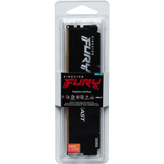 Модуль пам'яті для комп'ютера DDR5 32GB 6000 MHz Beast EXPO Kingston Fury (ex.HyperX) (KF560C36BBE-32) | Зображення 3