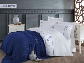 Постільна білизна Elita Premium 200 х 220 см Love Royal з пледом
