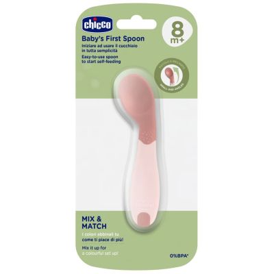 Набір дитячого посуду Chicco Ложка First Spoon 8 м+ (16100.15) | Зображення 1