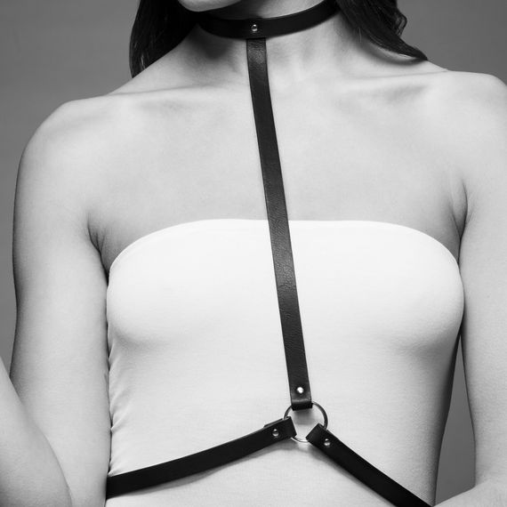 Портупея Bijoux Indiscrets MAZE - I Harness Brown, екошкіра, дуже стильна | Зображення 2