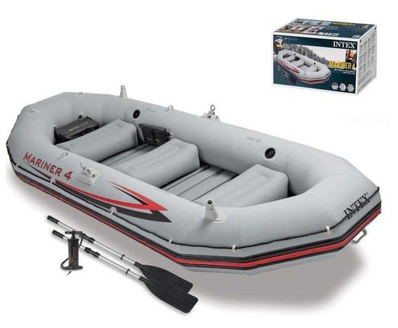 ТОП! Intex Човен 68376 NP (1) "MARINER 4" Чотиримісний, Розмір:328x145x48 см | Зображення 1