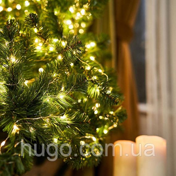 Гирлянда "Роса" от USB 20м 200LED + пульт ДУ, Теплый  / LED гирлянда нить комнатная капля росы | Зображення 4