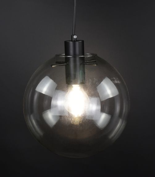 Люстра підвісна на 1 лампочку 26734 Чорний 30-150х25х25 см. | Зображення 5