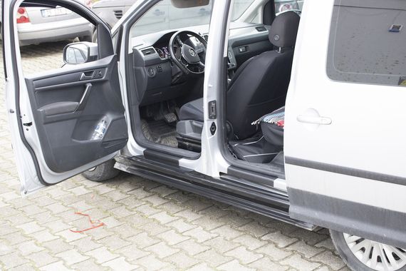 Накладки на дверні пороги EuroCap (2 шт., ABS) для Volkswagen Caddy 2015-2020 рр | Зображення 8