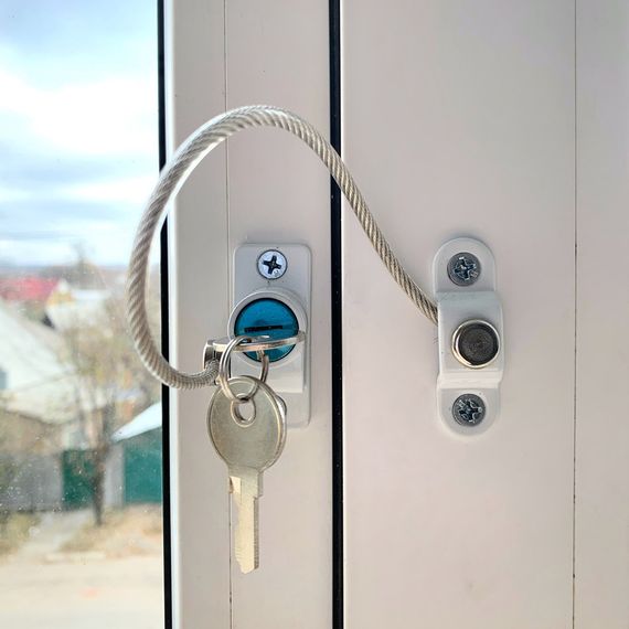 Замок-блокировщик для пластиковых окон MGZ-0809, 2 ключа | Зображення 1