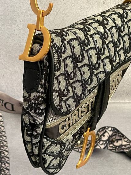 Женская трендовая сумка Saddle текстиль Grey | Зображення 2