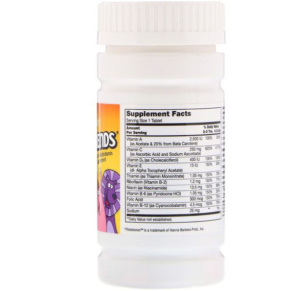 Вітаміни та мінерали для дітей, Multivitamin Multimineral, 21st Century, 60 жув. таб. | Зображення 1