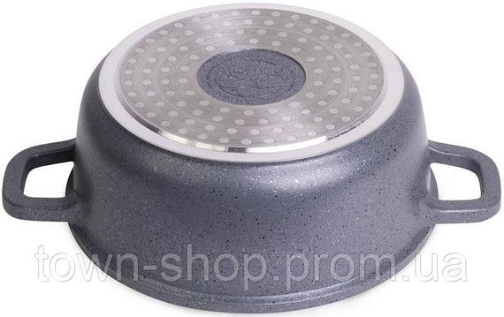 Кастрюля Kamille Landes Grey 2.3л с литыми алюминиевыми ручками KM-4424 | Зображення 2