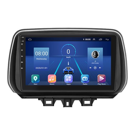 Штатна магнітола Lesko для Hyundai Tucson III Рестайлинг 2018-2021 екран 10" 4/64Gb 4G Wi-Fi GPS Top Туксон