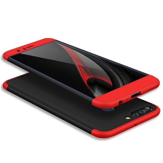 Чохол GKK 360 градусів для Huawei Honor V9 колір Чорно-Червоний | Зображення 2